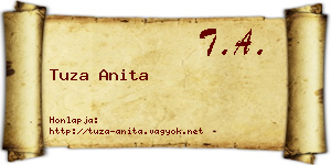 Tuza Anita névjegykártya